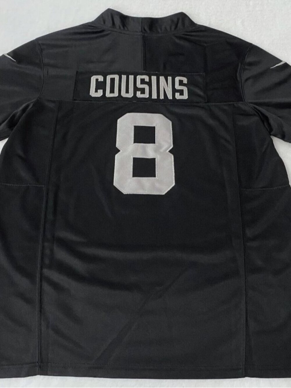 Kirk Cousins Black Vapor Stitched Jersey